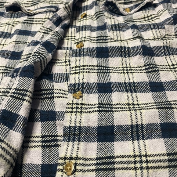 Free Assembly L 10/12 Girls Button Down Plaid Long Sleeve Shirt Pink PRELOVED - Picture 5 of 10